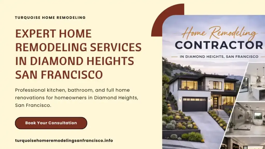 Modern residential home and interior renovation examples representing professional home remodeling services in Diamond Heights, San Francisco