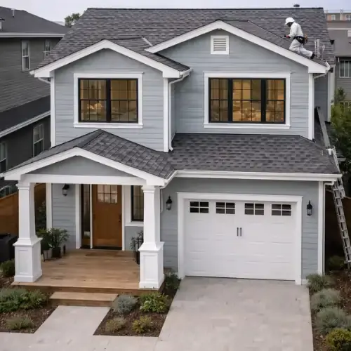 Roof replacement and exterior remodeling in Bayview Hunters Point San Francisco