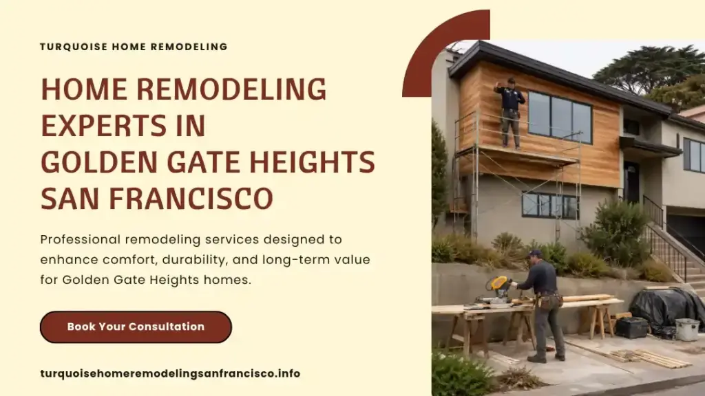 Home Remodeling Contractors Working on House Renovation in Golden Gate Heights San Francisco