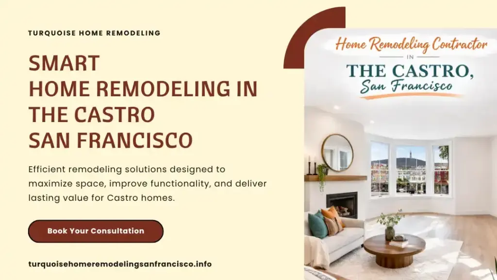 Bright modern living room remodel with bay windows in The Castro San Francisco