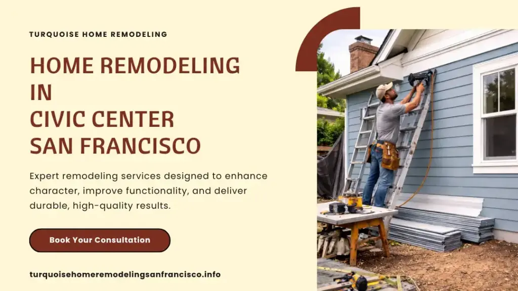 Home remodeling in Civic Center with siding installation work
