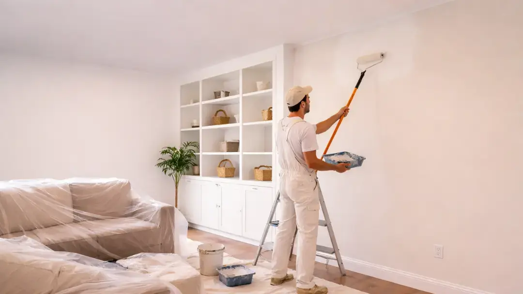 Interior painting work in a home remodeling project in Sunnyside San Francisco